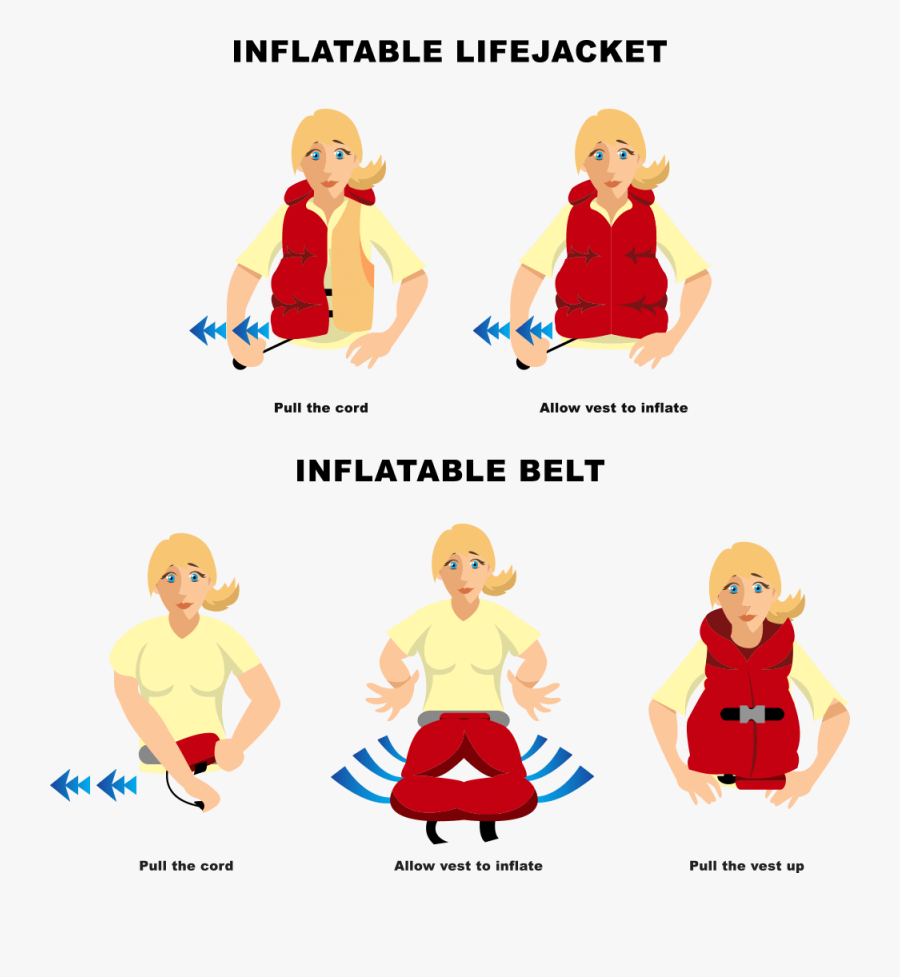 Inflatable Lifejacket And Belt - Teşekkür Belgesi, Transparent Clipart