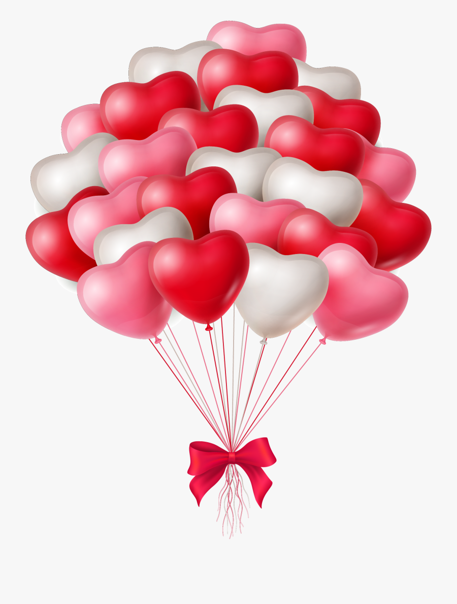 Transparent Drawn Heart Png - Hearts And Balloons Png, Transparent Clipart