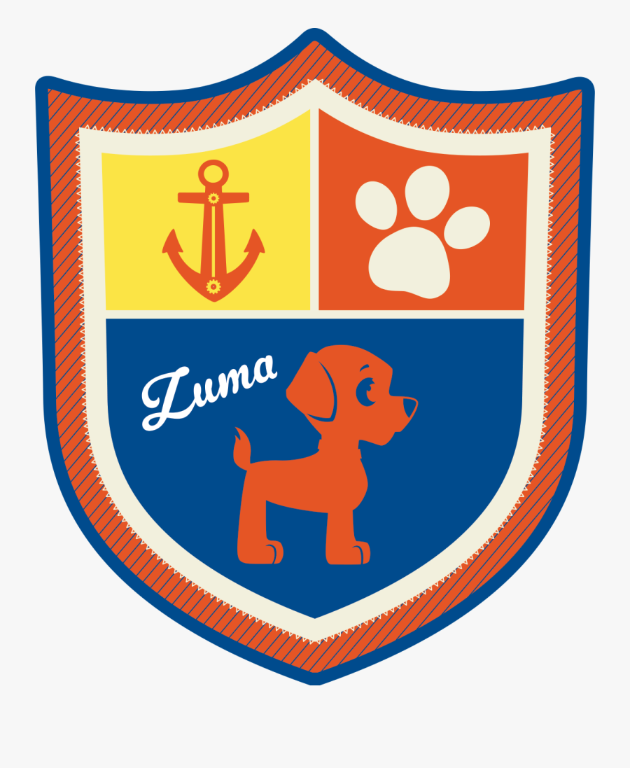 Transparent Paw Patrol Badge Clip Art - Paw Patrol Zuma Badge, Transparent Clipart