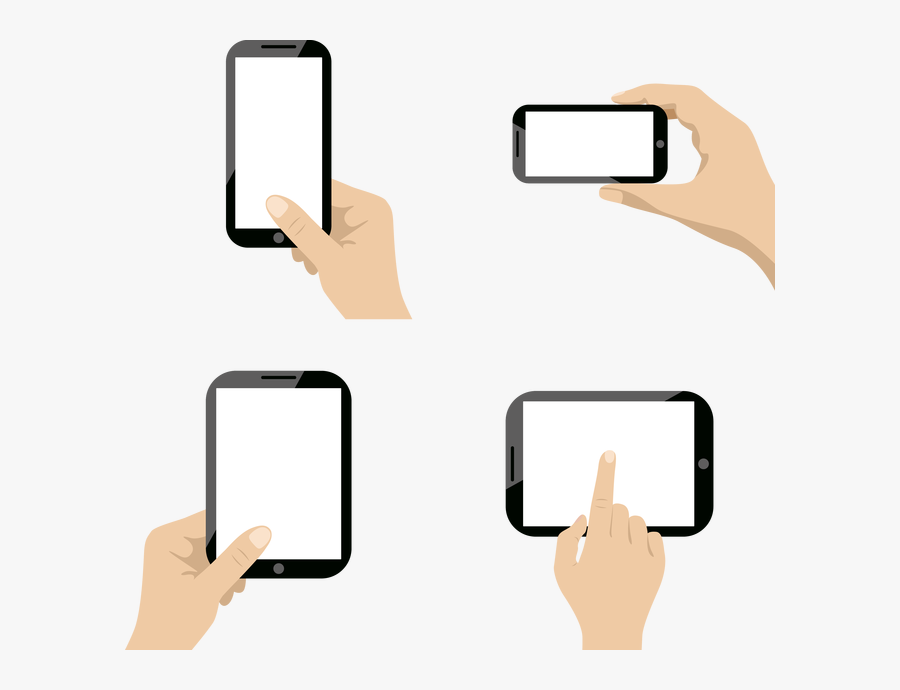 Transparent Phone In Hand Png - Take Photo From Smartphone, Transparent Clipart