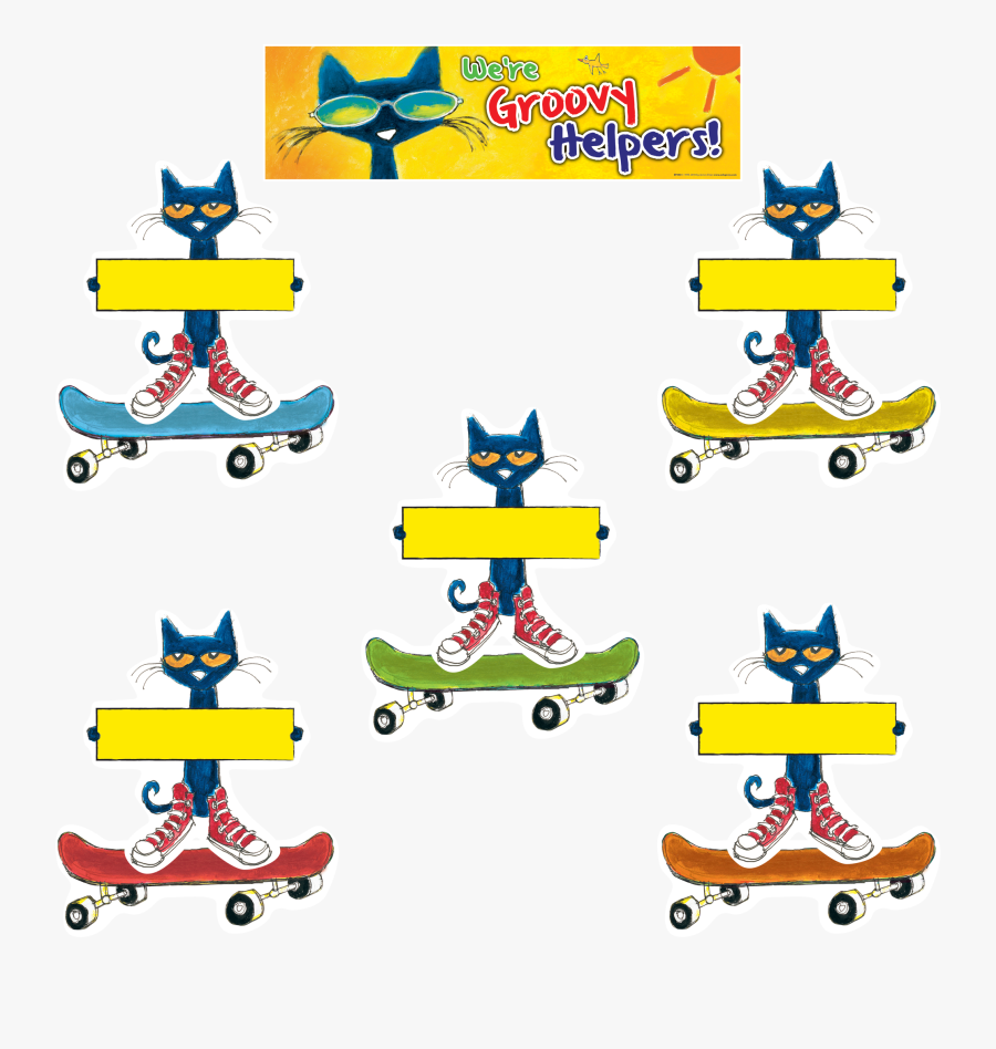 Pete The Cat Classroom Jobs, Transparent Clipart