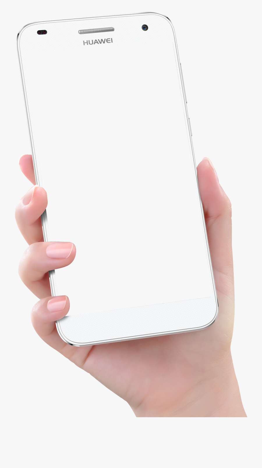 Hand And Smartphone Png, Transparent Clipart