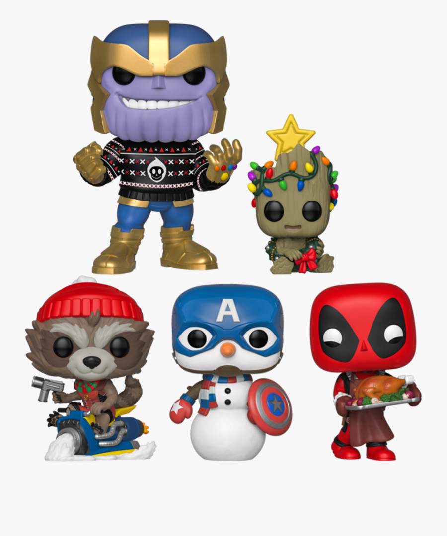 Funko Pop Marvel Christmas, Transparent Clipart