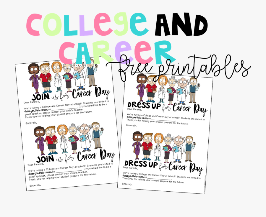 Careers Clipart Guest Speaker - Career Day Dress Up Letter, Transparent Clipart