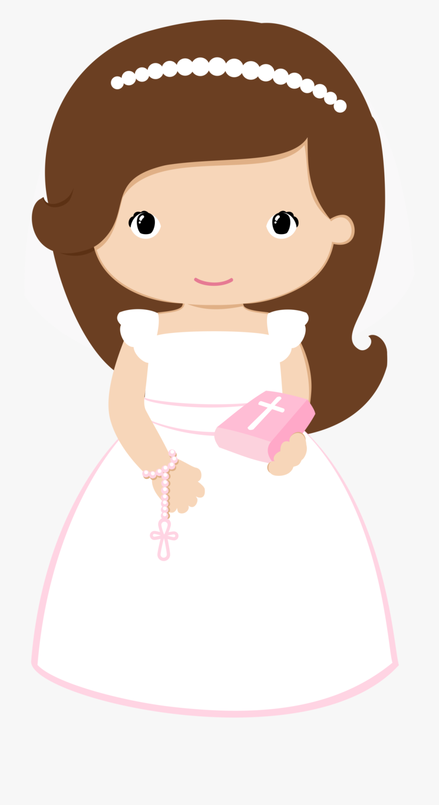 Pin By Ana Parra On Baptism - Primera Comunion Niña Png, Transparent Clipart