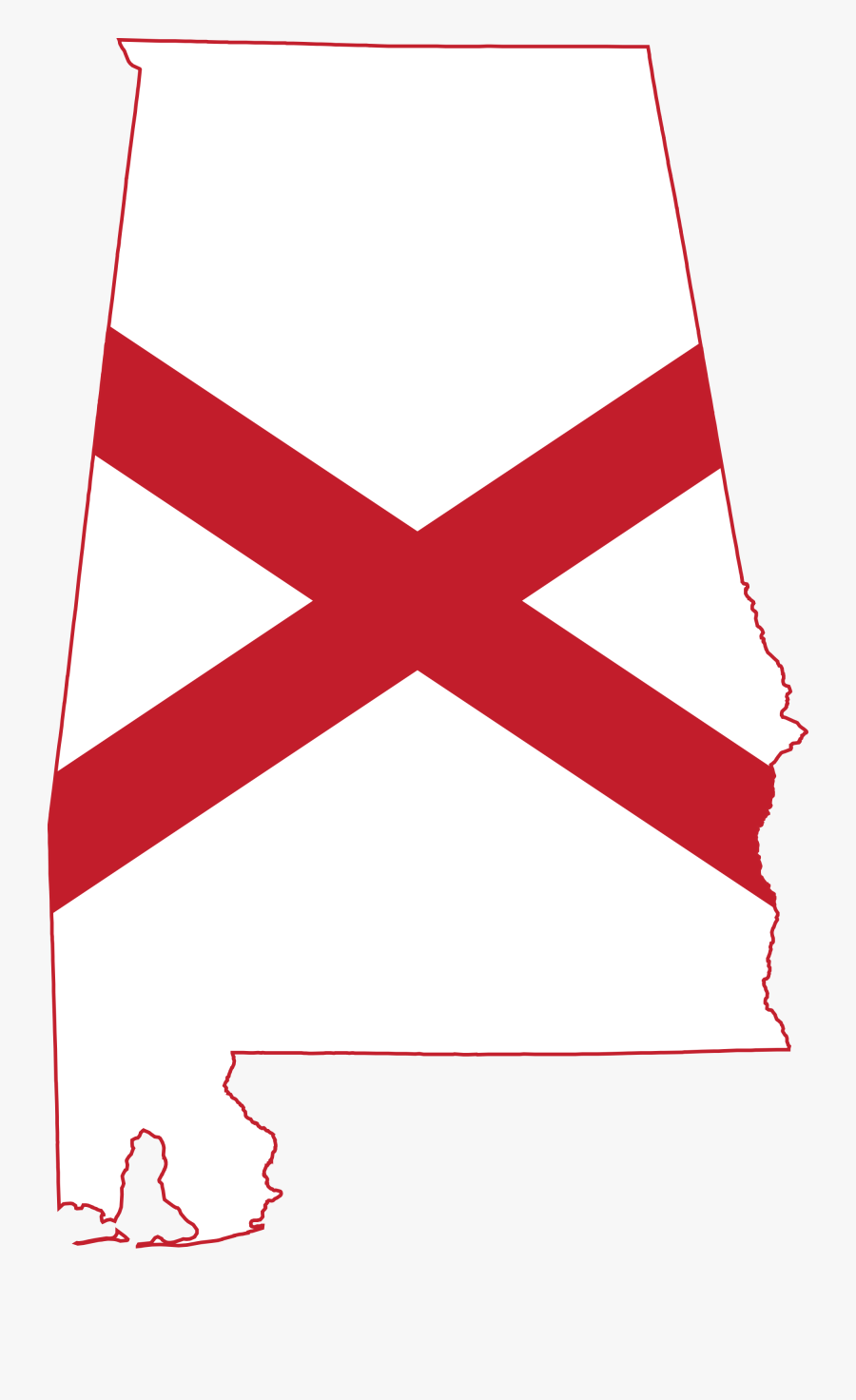 Alabama Clipart - Alabama State Flag Svg, Transparent Clipart