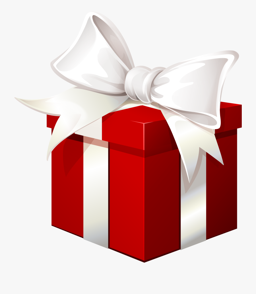 Red Gift Box With - Red Gift Box Png, Transparent Clipart