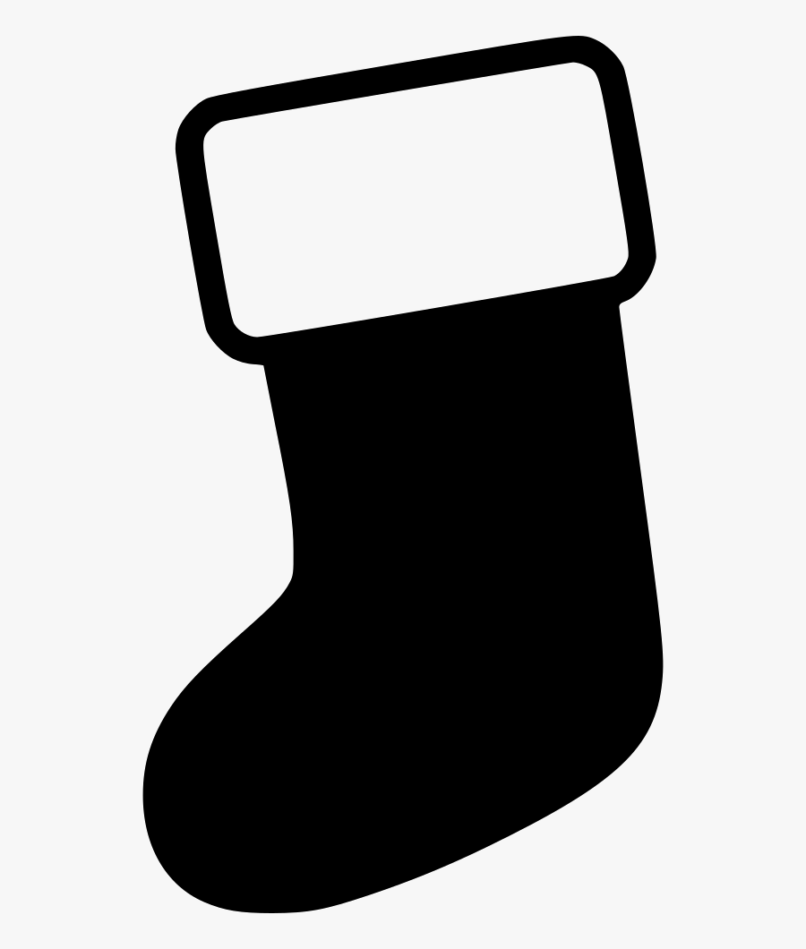 Transparent Christmas Stocking Clipart Black And White - Free Christmas Stocking Svg, Transparent Clipart