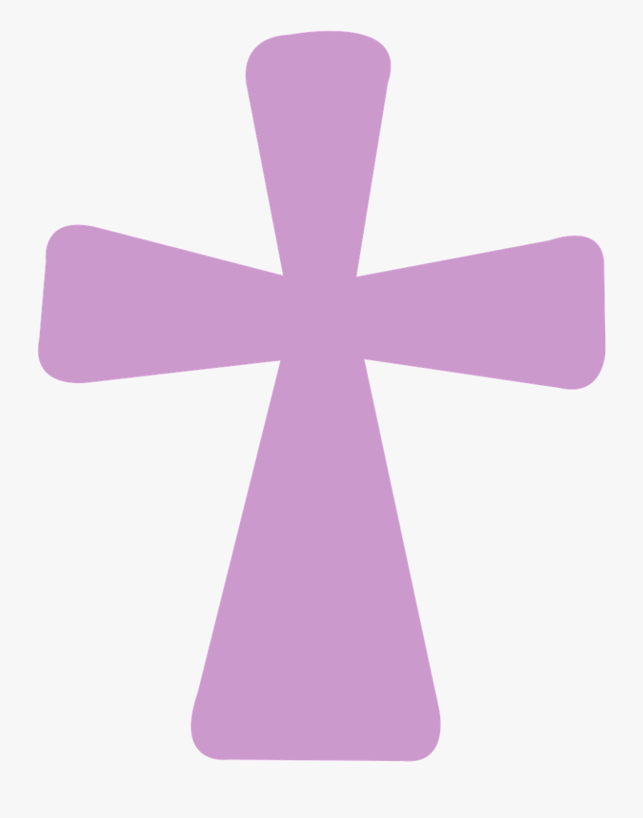Transparent First Communion Png - Baptism Pink Cross Clipart, Transparent Clipart