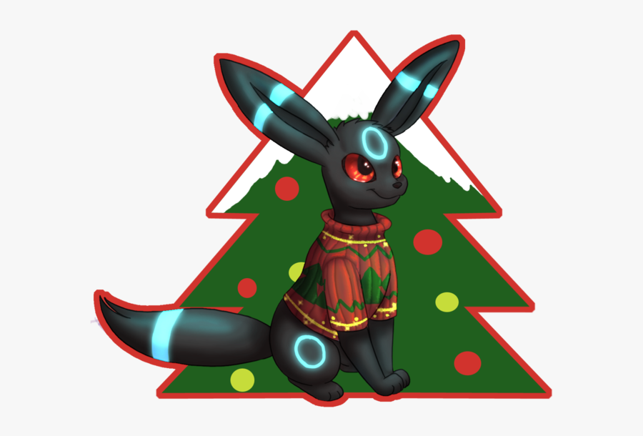 Pokemon Umbreon Christmas Clipart , Png Download - Cartoon, Transparent Clipart