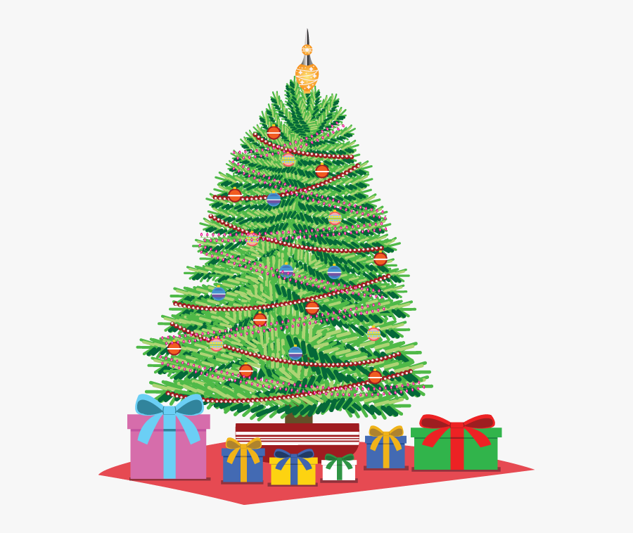 Christmas Tree With Presents Clip Art Christmas Tree