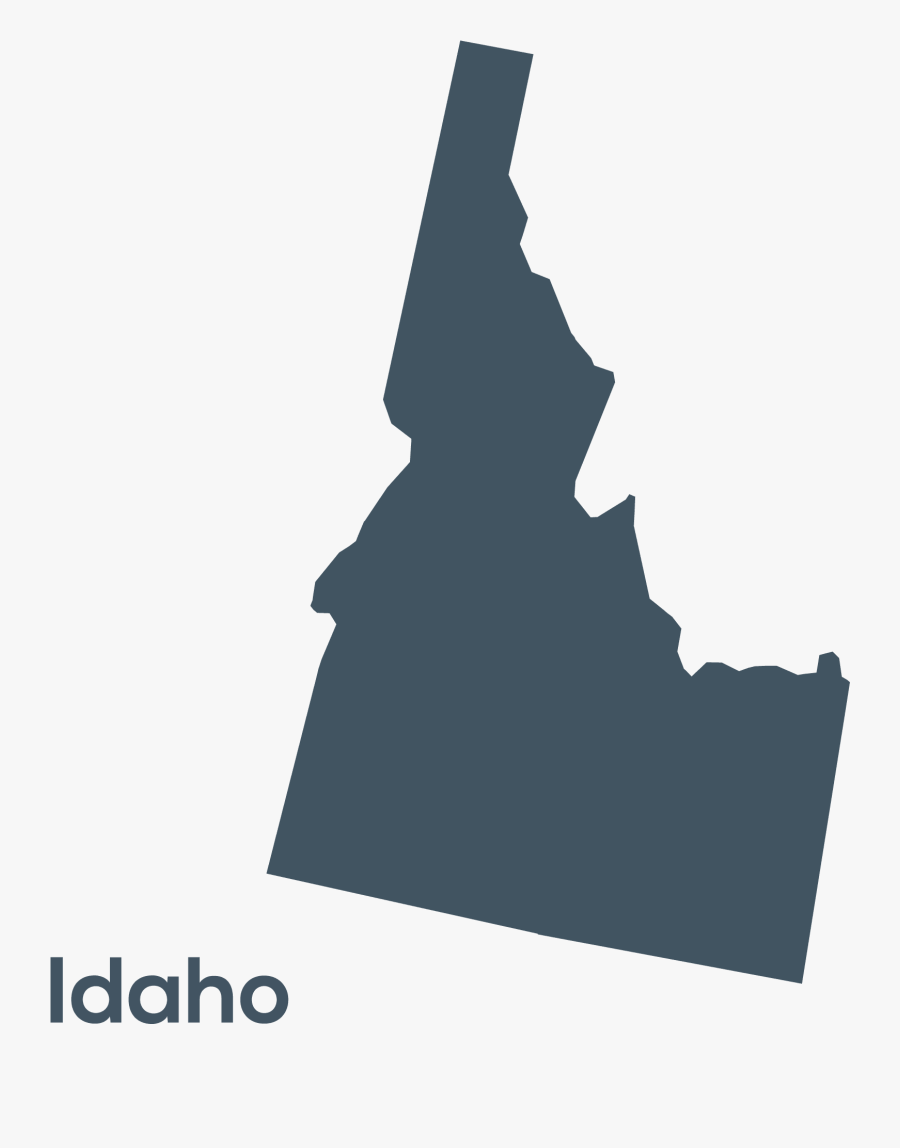 Map Of Usa Idaho, Transparent Clipart