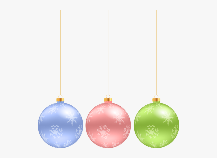 Christmas Hanging Ornaments Clip Art Image - Hanging Christmas Ornaments Clip Art Free, Transparent Clipart