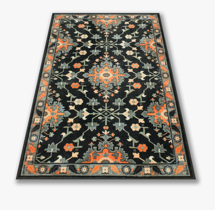 Technicolor Bohemian Harmony Orange Area Rug - Carpet, Transparent Clipart