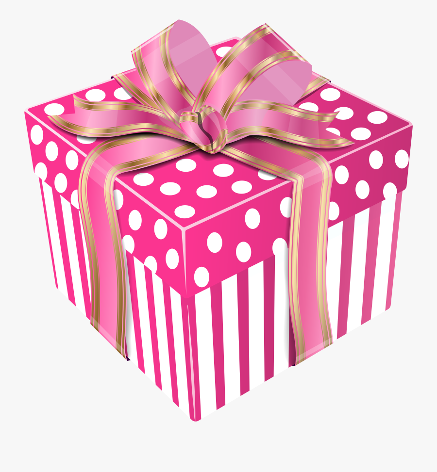 Gifts Clipart Pink Gift - Blue Gift Box Png, Transparent Clipart