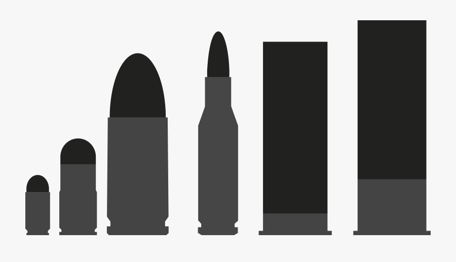 Clipart - 9mm Bullet Clip Art, Transparent Clipart