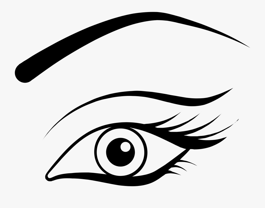 Collection Of Free Eyelash Drawing Illustration Download - Brow Clipart, Transparent Clipart