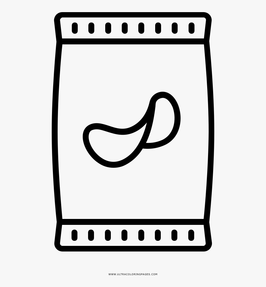 Download Potato Chips Coloring Page Ultra Coloring Pages Coliring - Pacote De Salgadinho Icon Png , Free ...