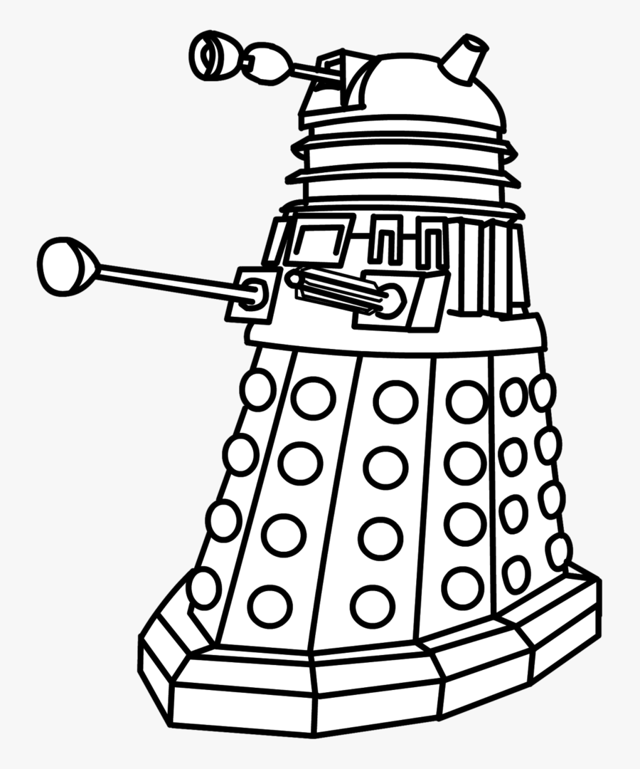 Doctor Who Dalek Drawing, Transparent Clipart