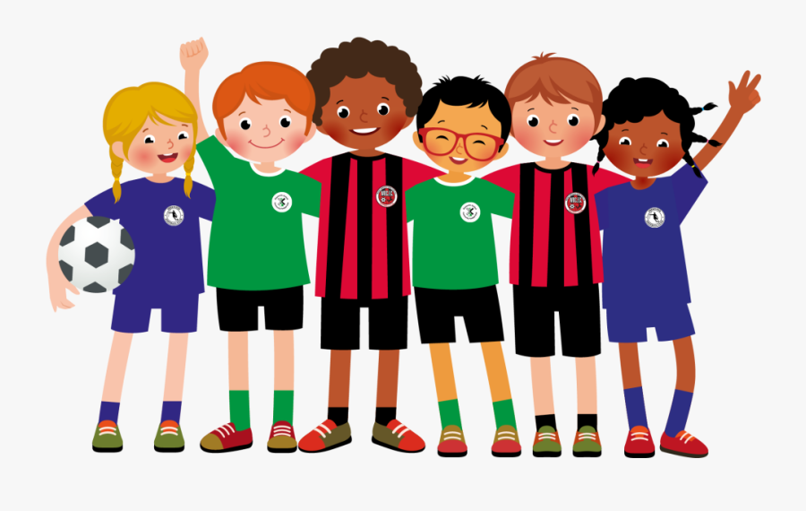 Transparent Kids Playing Soccer Png - Transparent Soccer Team Clipart, Transparent Clipart