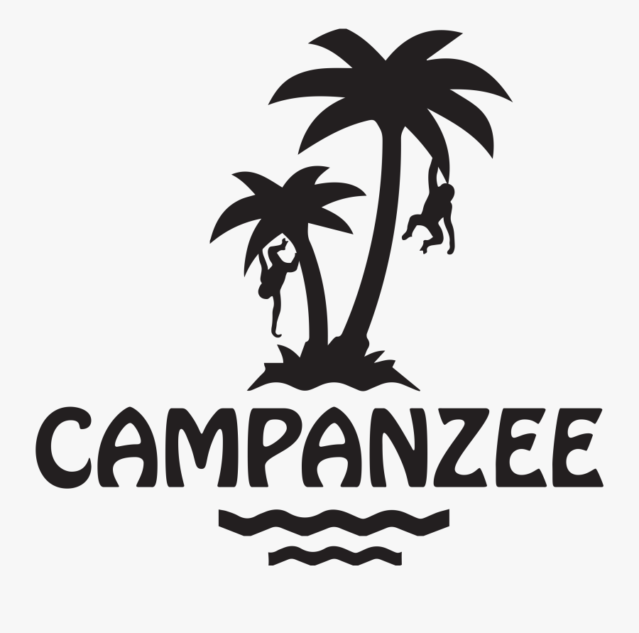 Blue Campanzee Beach The - Palm Tree Icon Png, Transparent Clipart