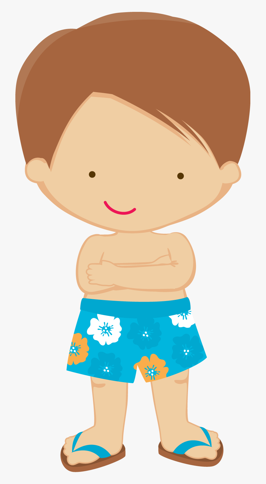 Surfing Clipart Pool Party - Boy In Swimsuit Clipart, Transparent Clipart