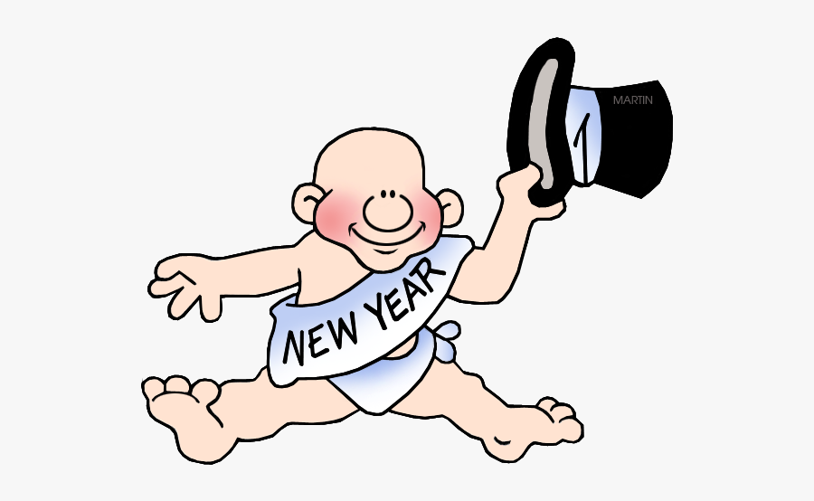 New Year"s Baby - New Years Baby Clip Art, Transparent Clipart