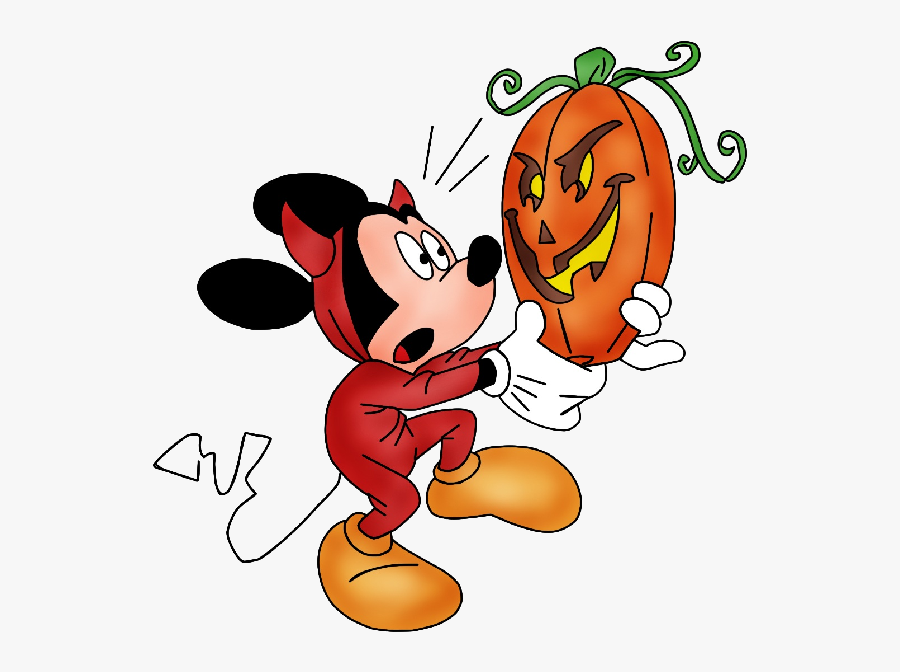 Halloween Mickey Mouse Clipart - Disney Cartoon Halloween Character, Transparent Clipart