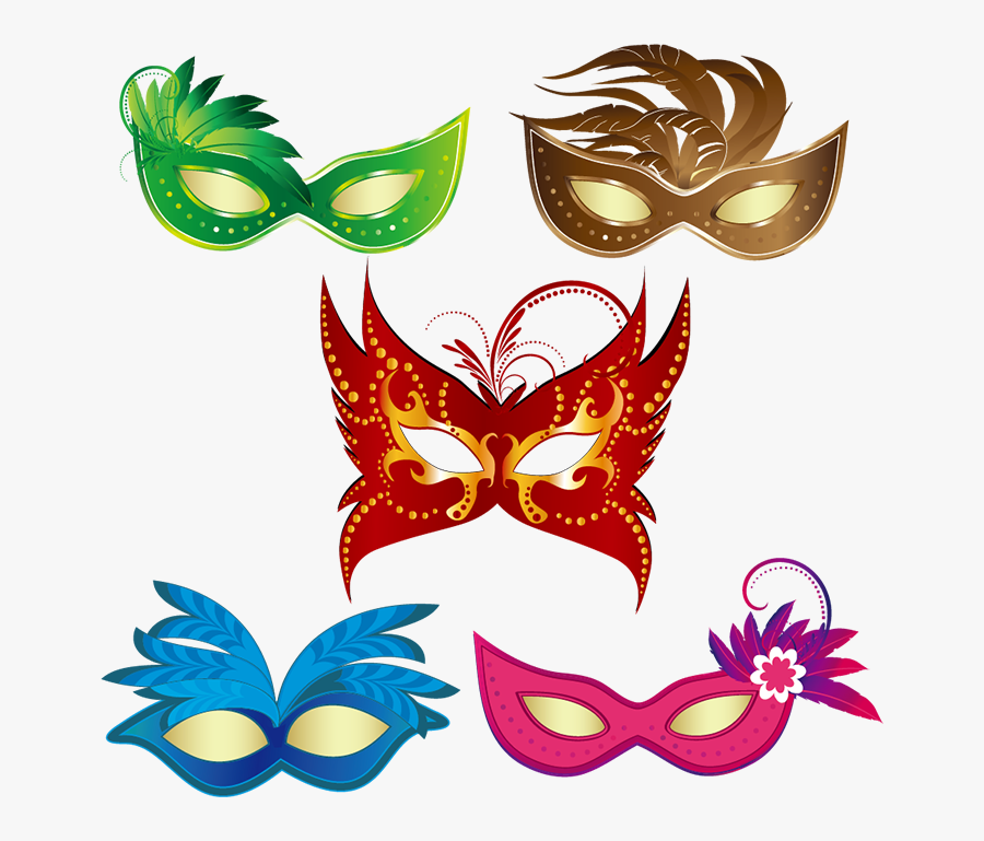 Mask Carnival Cartoon, Transparent Clipart