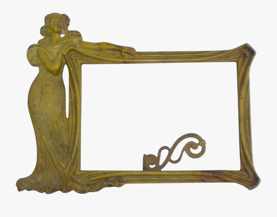 Art Nouveau "woman - Picture Frame, Transparent Clipart