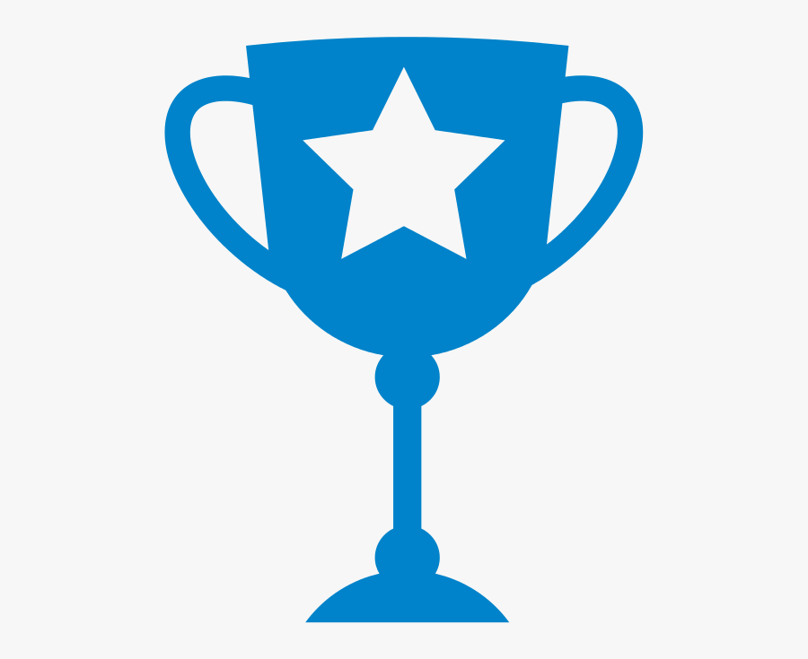 Trophy - Blue Trophy Clipart, Transparent Clipart