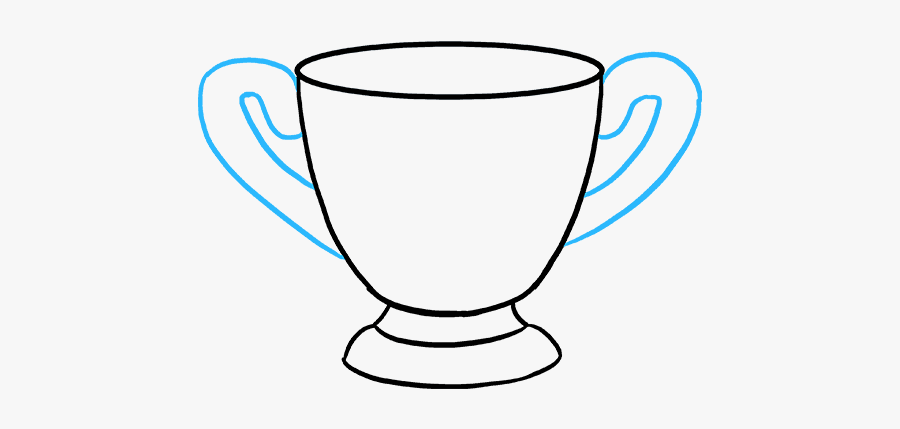 How To Draw Trophy - Line Art, Transparent Clipart