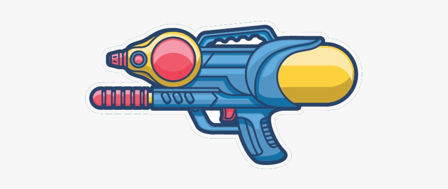 Nerf Gun Clip Freeuse Stock Water Designer Art Transprent - Cartoon Water Gun Clip Art, Transparent Clipart