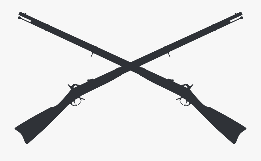 Clip Art Collection Of Free Vector - Crossed Rifles Png , Free