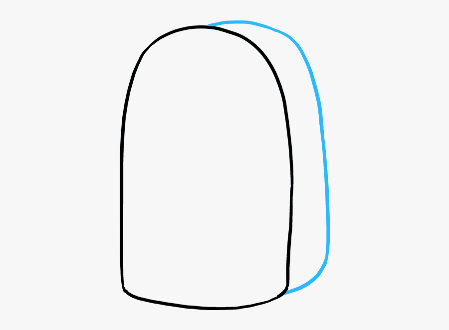 How To Draw Backpack - Line Art, Transparent Clipart