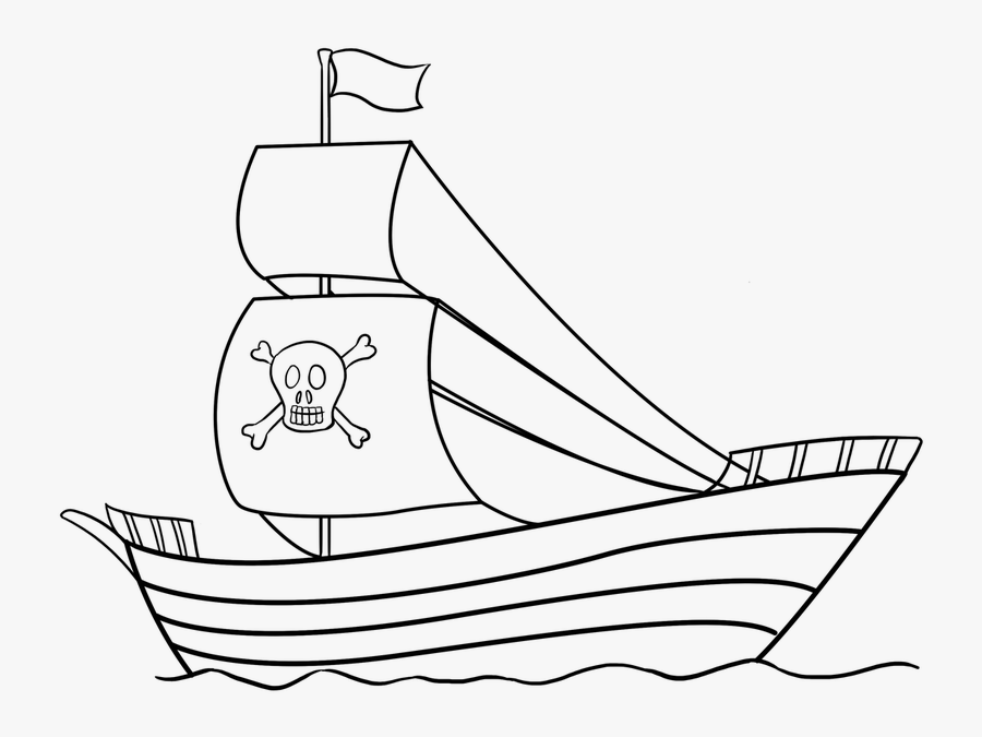 Easy Drawing Guides On Twitter Are You Ready To Draw - Easy To Draw Pirate Ship, Transparent Clipart