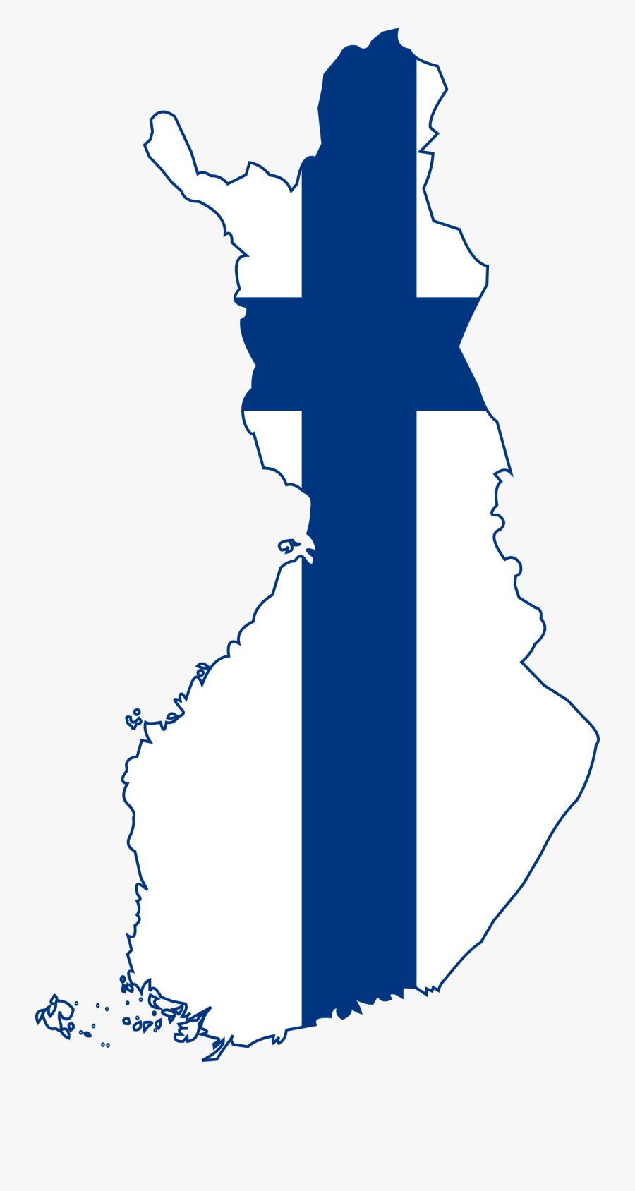 Clipart - Finland Map With Flag , Free Transparent Clipart - ClipartKey