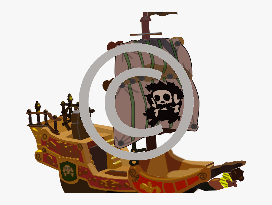 Cartoon Pirate Ship 3d, Transparent Clipart