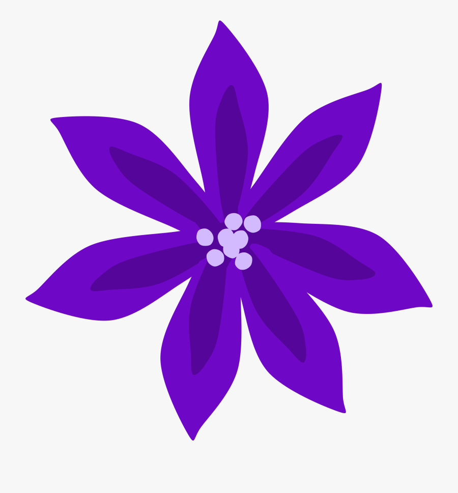 Clip Art Free Purple Flower Clip Art - Purple Flowers Clipart Transparent, Transparent Clipart