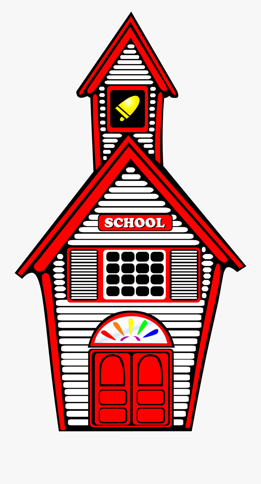 White Schoolhouse - Schoolhouse Clipart, Transparent Clipart