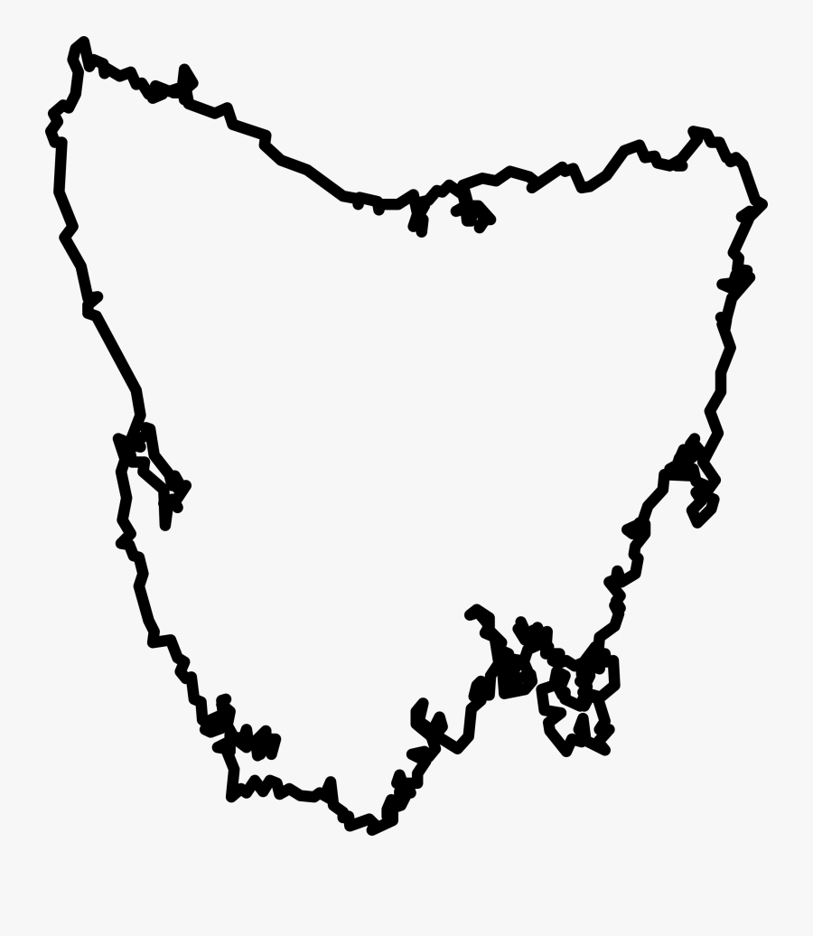Blank Map Of Tasmania Clipart , Png Download - Blank Map Of Tasmania, Transparent Clipart