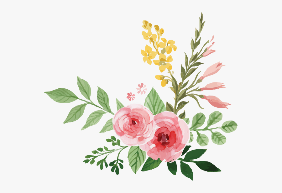 Watercolor Beauty El Cuaderno Transparent Background Watercolor Flower Png Free Transparent Clipart Clipartkey