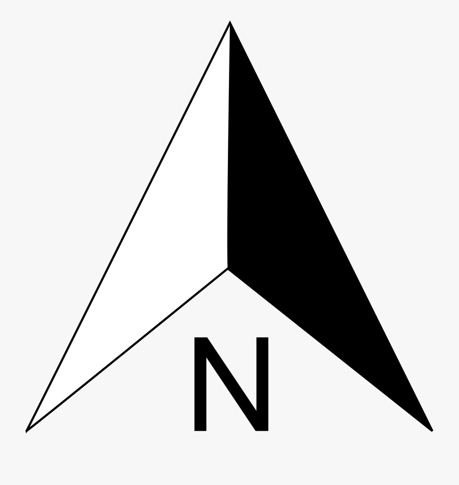 North Compass Arrow Clip Art - North Sign Png Hd, Transparent Clipart