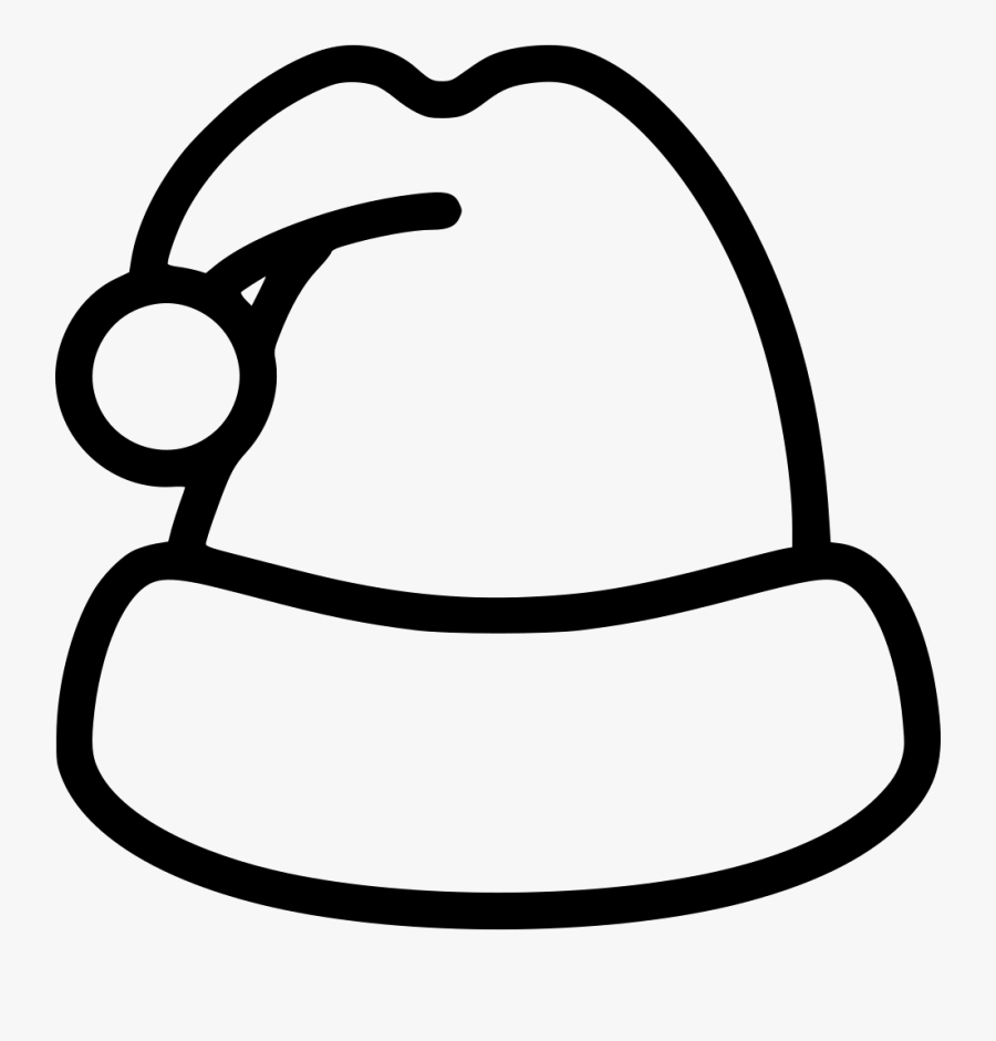 Christmas Hat Clipart Outline - Christmas Hat Outline Png, Transparent Clipart