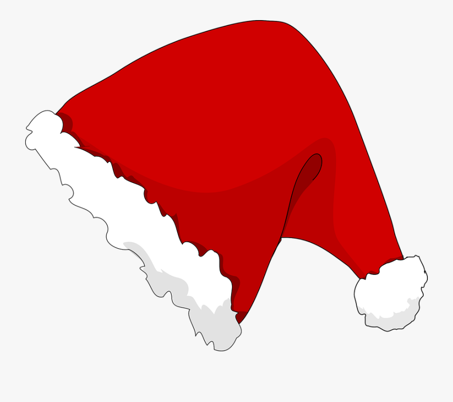 Santa Hat Clipart Hut - Santa Claus Hat Cartoon Png, Transparent Clipart