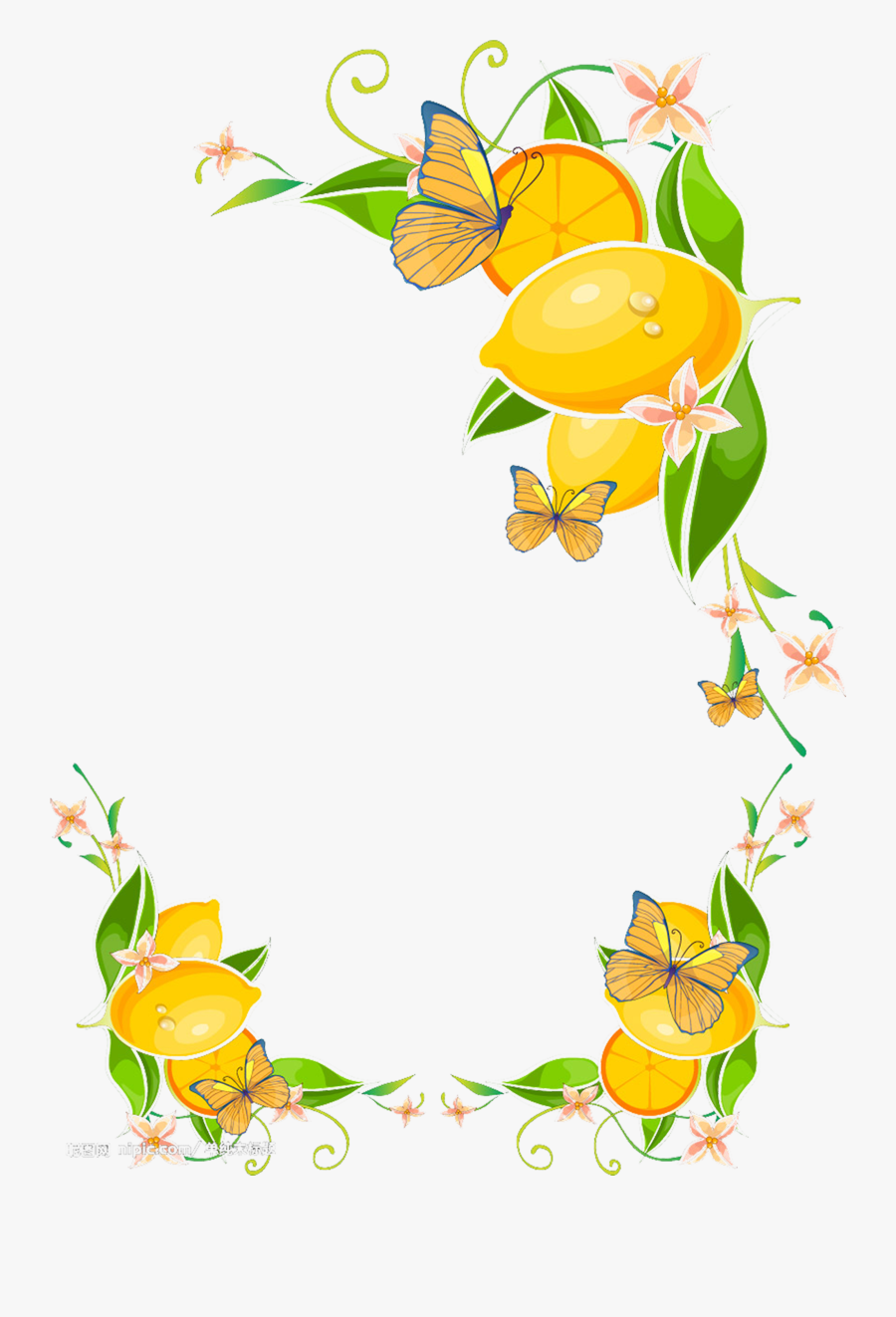 Juice Lemon Clip Art - Mango Fruit Border Designs, Transparent Clipart