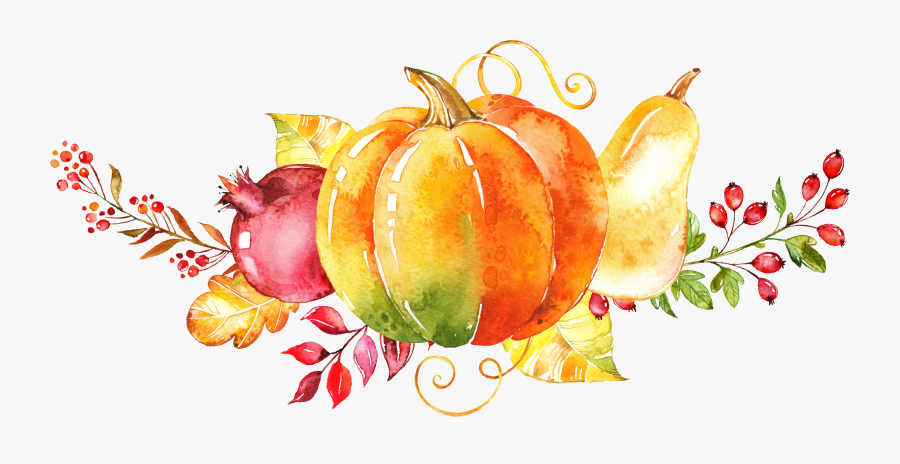 Painting Autumn Clip Art Hand Painted Vegetable , Png - Wreath Autumn Leaves Watercolor, Transparent Clipart