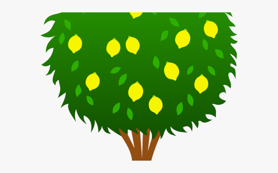 Lemon Tree Clipart - Tree With Ten Apples, Transparent Clipart