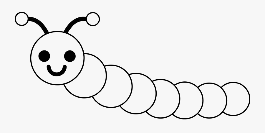 Caterpillar Insect Clipart Black And White , Free Transparent Clipart