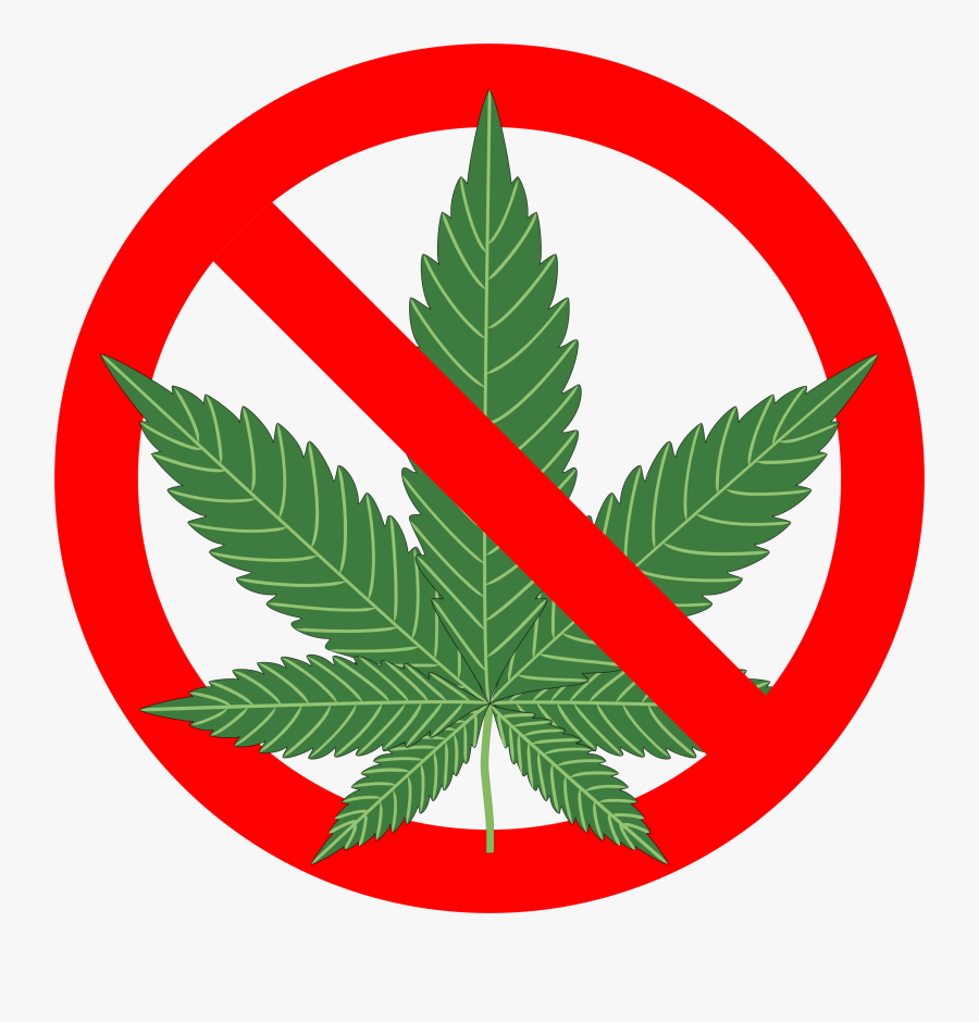 Cannabis Clipart - No Cannabis, Transparent Clipart